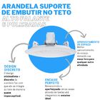 Arandela Suporte Redondo De Embutir No Teto Compatível Com Al