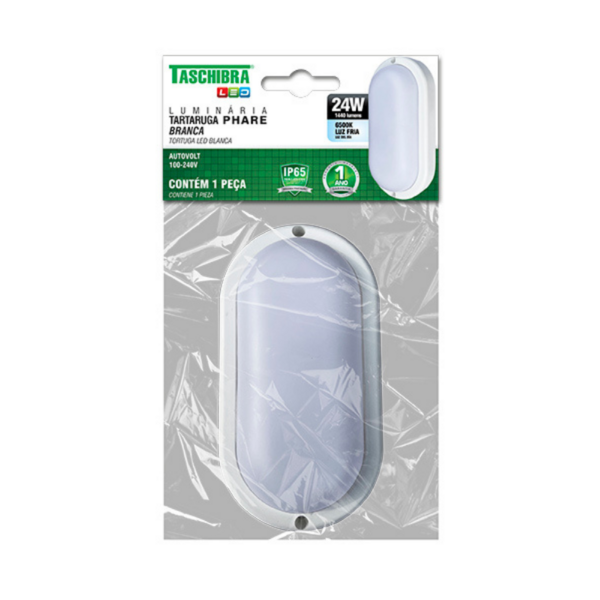 Arandela Tartaruga Led Taschibra Phare Slim 24w Ip65 6500k Bi