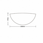 Arandela Taschibra Jurerê 30cm Branco