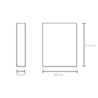 Arandela Taschibra Led Quadre 4w Branca Bivolt