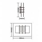 Arandela Taschibra Parede Jamal G9 Fume Arj-2033