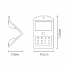 Arandela Taschibra Solar Sunshine 3w As2 Com Sensor De Presen