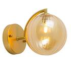 Arandela Tati Globo Vidro Ambar 15cm Starlux Zr060 St1959