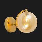 Arandela Tati Globo Vidro Ambar Starlux Zr060 + Led G9 3000k