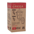 Arandela Termoplástico Preta IP40 com Suporte Dital