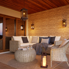 Arandela Toscana Marrom IP44