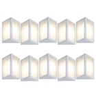 Arandela Triangular Branco Kit Com 10