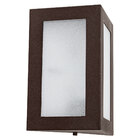 Arandela triângular em alumínio E27 Marrom st532