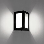 Arandela triangular em alumínio E27 Preta + Lâmpada LED 12W 6