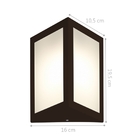 Arandela Triangular Marrom Kit Com 10