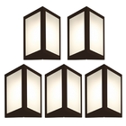 Arandela Triangular Marrom Kit Com 5