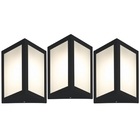 Arandela Triangular Preto Kit Com 3