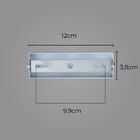 Arandela Tubo Cilindro Branca 30cm 2 Fachos + 2 Led Mr11 Br.q