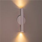 Arandela Tubo Cilindro Branca 30cm 2 Fachos P/ 2 Led Mr11 St2