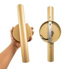 Arandela Tubo Cilindro Cyla Champanhe + 2 Leds Mr11 Branco Qu