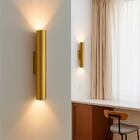 Arandela Tubo Cilindro Cyla Champanhe + 2 Leds Mr11 Branco Qu