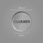 Arandela Tubo Cilindro Escovado 30cm 2 Fachos + 2 Led Mr11 Br