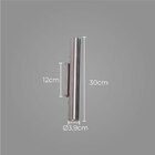 Arandela Tubo Cilindro Escovado 30cm 2 Fachos P/ 2 Led Mr11 S