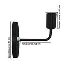 Arandela Tubo Cilindro Gourmet Alumínio Cobre Lindo