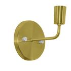 Arandela Tubo Cilindro Gourmet Alumínio Dourado Lindo