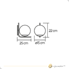 Arandela Uno Cobre Polido Vidro Leitoso Spotline 791/1