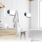 Arandela Uno Com Vidro Leitoso 791/1 Preto-fosco