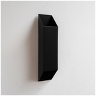 Arandela Vertical De Aluminio Preta