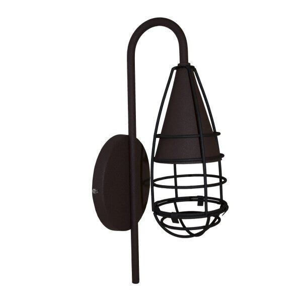 Arandela Vintage Grade Preta 5509 Volare Preta