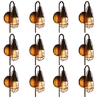 Arandela Vintage Preto Kit Com 12