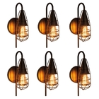 Arandela Vintage Preto Kit Com 6