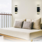 Arandela Vitro Tube 18w 2700k Ip65 Preta Lm2230 2700k