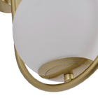 Arandela Waha Dourado Globo Branco 1e27