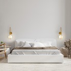 Arandela Waha Dourado Globo Branco 1e27