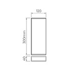Arandela Wall Max 15w 3000k 1200lm 90° Ip65 Preta-stella