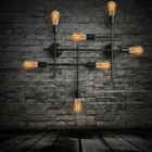 Arandelaslim  Moderna Industrial 7 Lâmpadas _ Preta