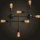 Arandelaslim  Moderna Industrial 7 Lâmpadas _ Preta