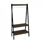 Arara 2 Prateleiras Twister Cumaru Rustic/preto