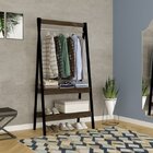 Arara 2 Prateleiras Twister Cumaru Rustic/preto