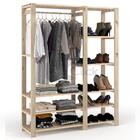 Arara 6 Roupas Pinus Dupla