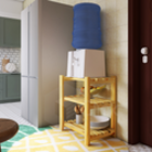 Arara + Estantes Madeira Pinus S Premium