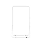 Arara Aço Branco 140x80x40cm AB-01 Brasforma