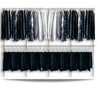 Arara Cabideiro Aramado Trilho Parede Closet Loja Br 3,70 M