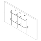 Arara Cabideiro Aramado Trilho Parede Closet Loja Pt 2,50 M