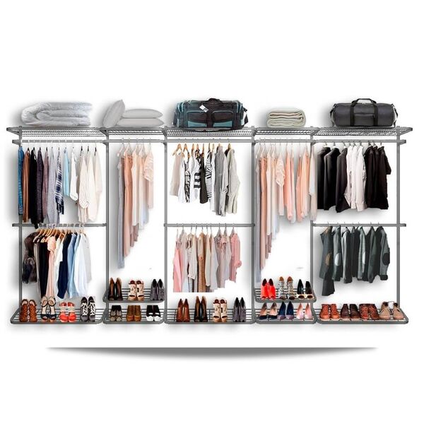 Arara Cabideiro Aramado Trilho Sapateira Maleiro 4,00m Br