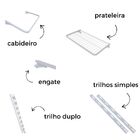 Arara Cabideiro Aramado Trilho Sapateira Maleiro 4,00m Br