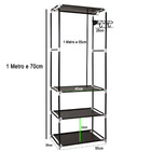 Arara Cabideiro Giratorio Sapateira 3 Prateleiras Estante Sup