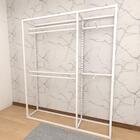 Arara Closet, Estilo Industrial, Guarda Roupas Aberto Com 10