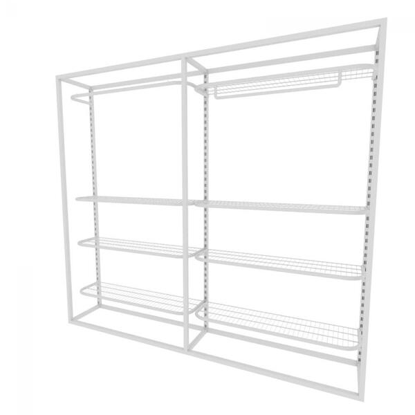 Arara Closet, Estilo Industrial, Guarda Roupas Aberto Com 10