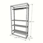 Arara Closet, Estilo Industrial, Guarda Roupas Aberto Com 11