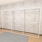 Arara Closet, Estilo Industrial, Guarda Roupas Aberto Com 11